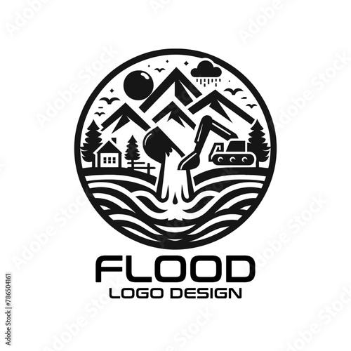 Flood Vector Logo Design