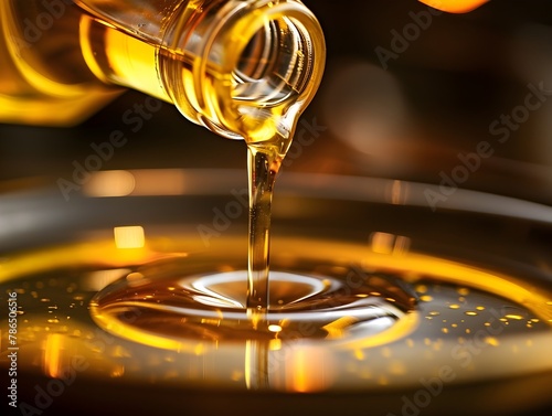 Flowing Sunflower Oil A Captivating Culinary Cascade of Golden Hues and Silky Smooth Texture