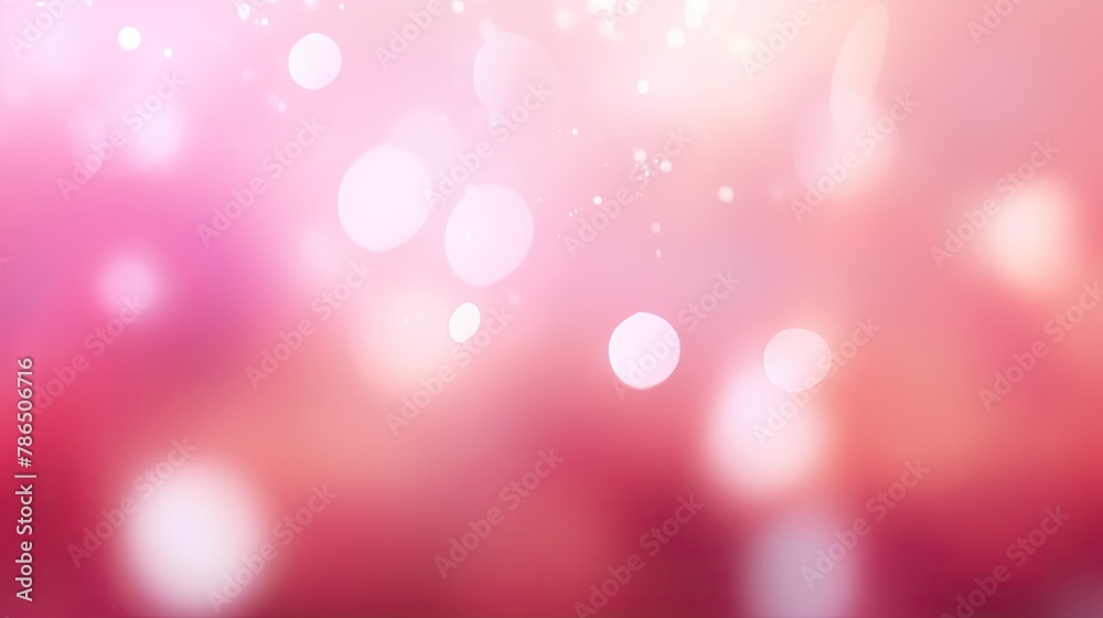 Abstract Gradient Pink Bokeh Glitter and Circle Sparkle on Blur Background