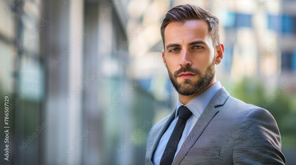 A portrait of a man in business attire, showcasing professional and corporate fashion. A portrait of a man in business attire, showcasing professional and corporate fashion.