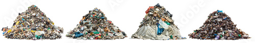 Wallpaper Mural Collection of towering pile of trash junk cutout png isolated on white or transparent background
 Torontodigital.ca
