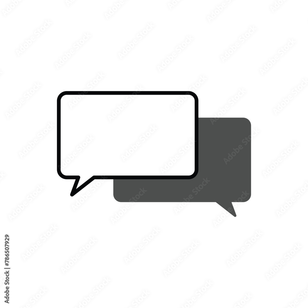Talk bubble speech icon. Blank empty bubbles vector design elements. Chat on line symbol template. Vector illustration. Eps file 407. Talk bubble speech icon. Blank empty bubbles vector design elements. Chat on line symbol template. Vector illustration. Eps file 407.