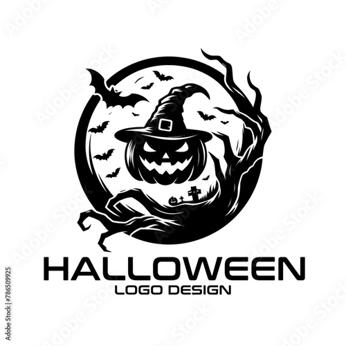 Halloween Vector Logo Design