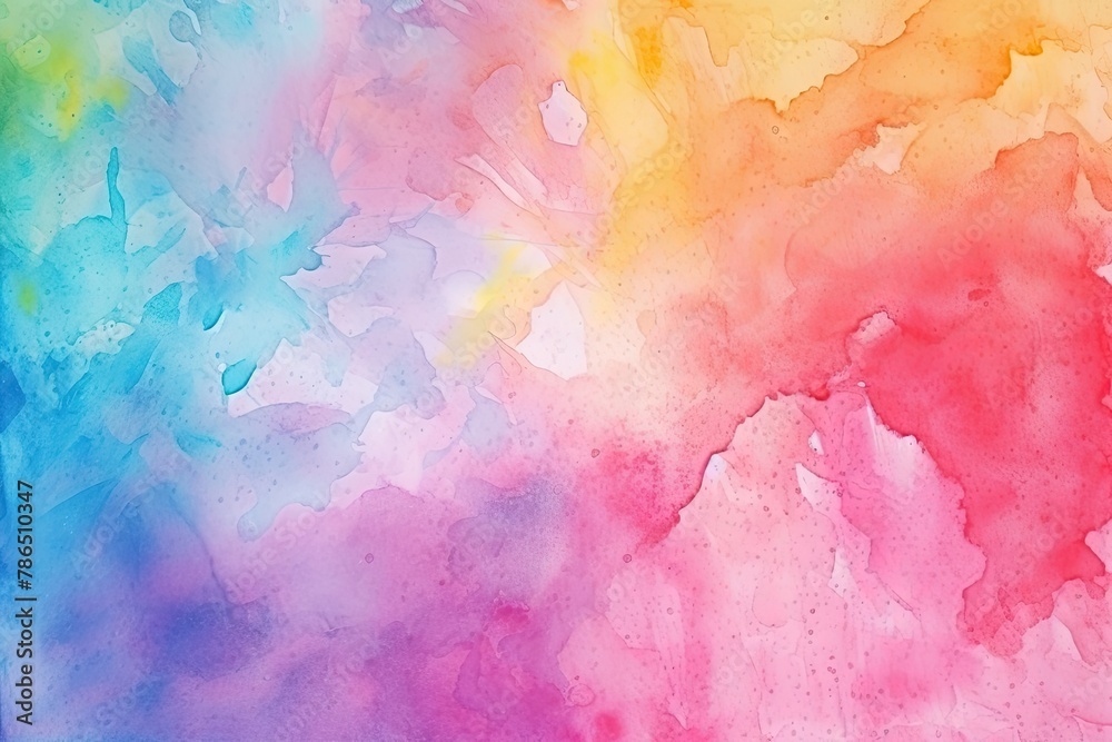 Rainbow Colorful Painting Brush Strokes art Grunge Texture Abstract Watercolor Illustration Gradient Background
