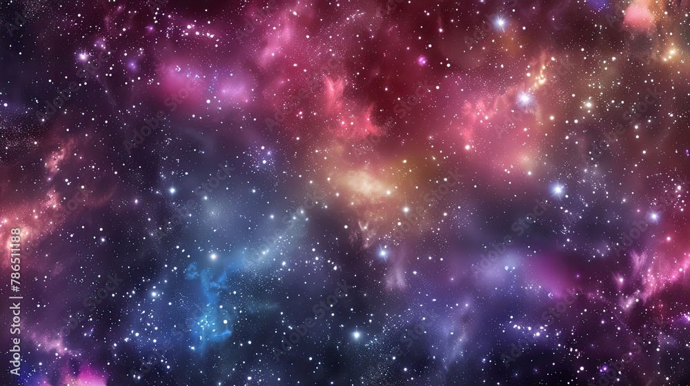 Background with Stars, Nebulae, and Infinity Galaxies in Outer Space, Dark Milky Way Background with Stars, Nebulae, and Infinity Galaxies in Outer Space, Dark Milky Way