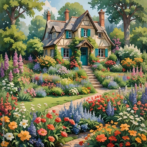 house in the garden