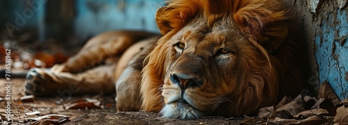 Captive Lion photo