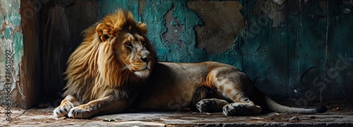 Captive Lion photo