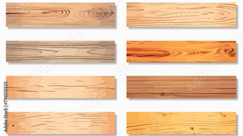 Wood texture Board Vector illustration isolated on whi