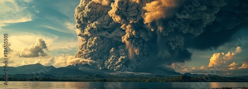 Eruption of Taal in Philippines photo