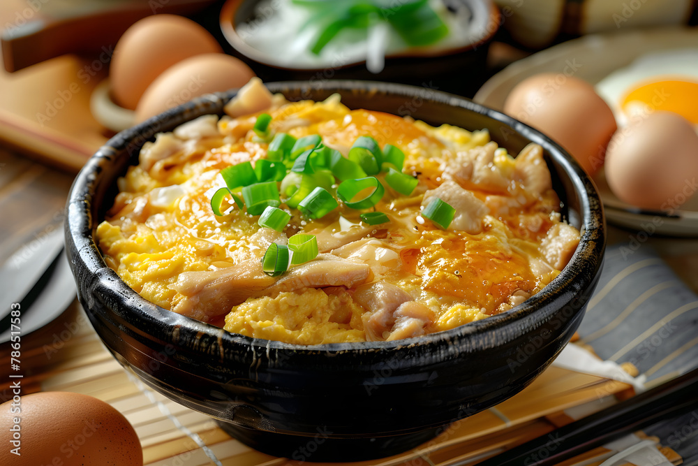 Oyakodon: Japanese Chicken and Egg Comfort Food in the making