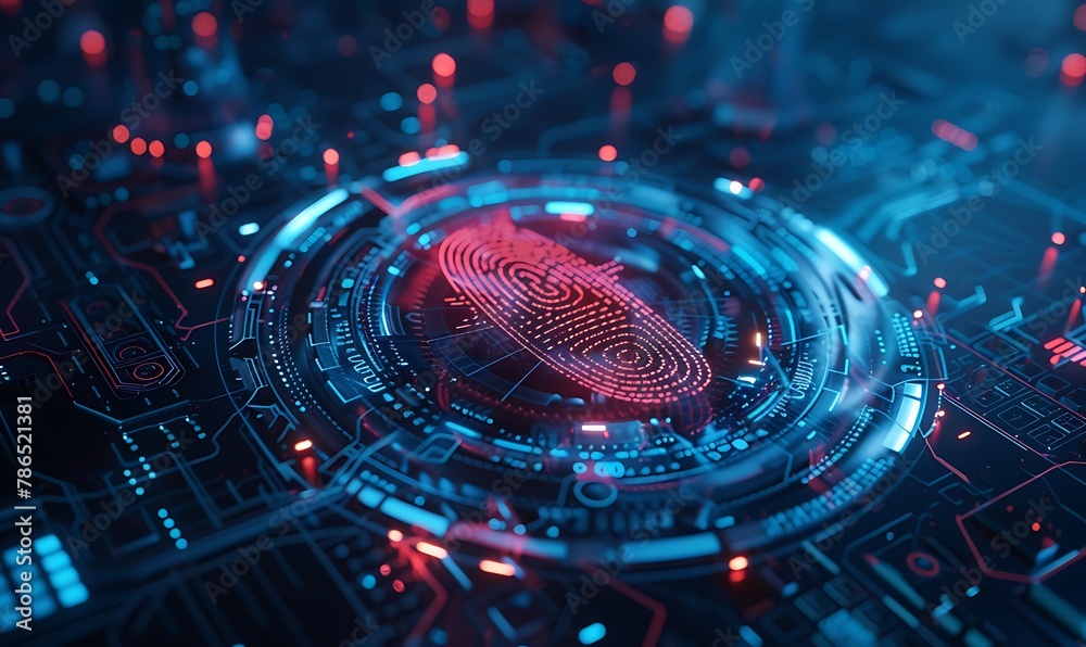Futuristic Security, Biometric Fingerprint Technology Ensures Maximum Trust in High Tech Environment Futuristic Security, Biometric Fingerprint Technology Ensures Maximum Trust in High Tech Environment