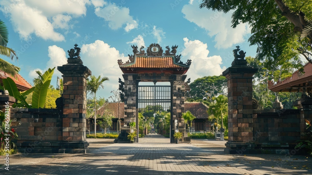Negeri Propinsi Museum entrance gate at Denpasa