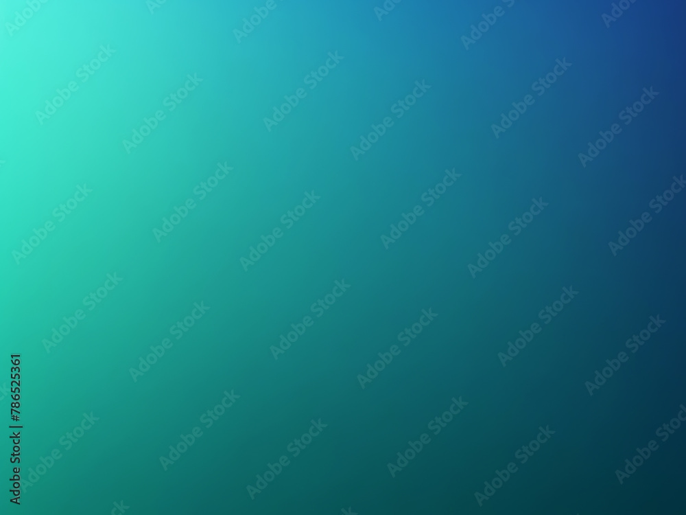 Obraz premium Teal green blue color gradient background glowing gradient blurry soft smooth wallpaper