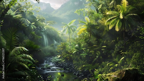 Deep tropical jungles of Southeast Asia  