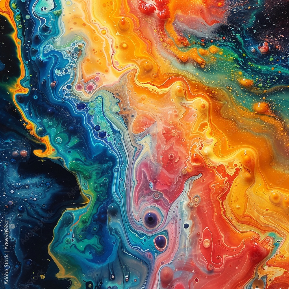 Gel tab acid art, psychedelic colors melting into imagination Gel tab acid art, psychedelic colors melting into imagination