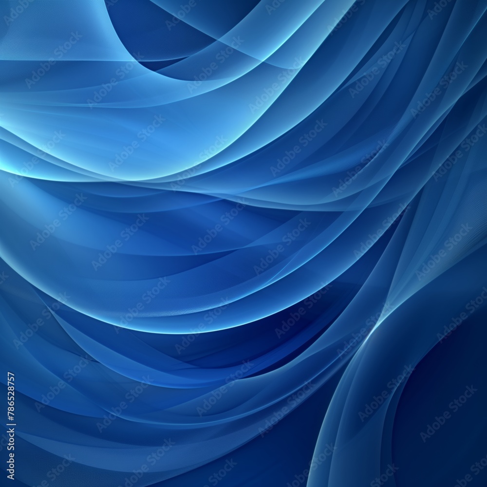 Fototapeta premium Square abstract blue background swirls fluid silky texture wallpaper
