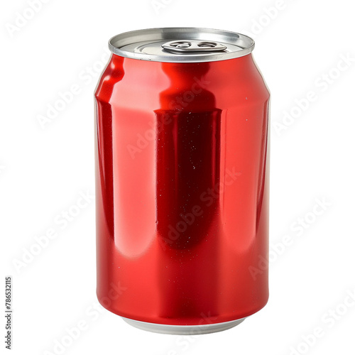 a can of soft drink isolated on transparent background