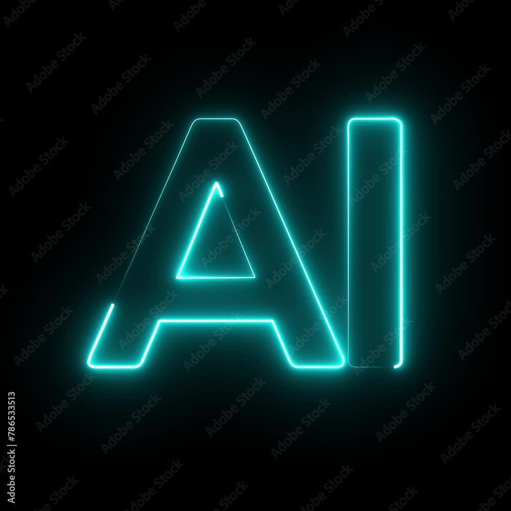 Artificial Intelligence typography animation