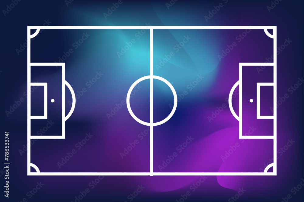 Obraz premium Champions League football field