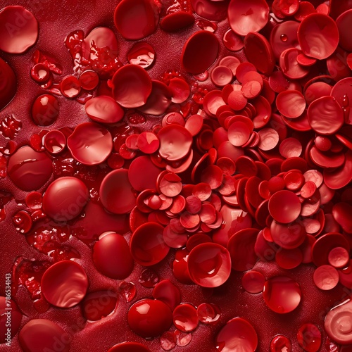 Sickle cell anomaly amidst perfect red blood cells a visual metaphor for inner battles