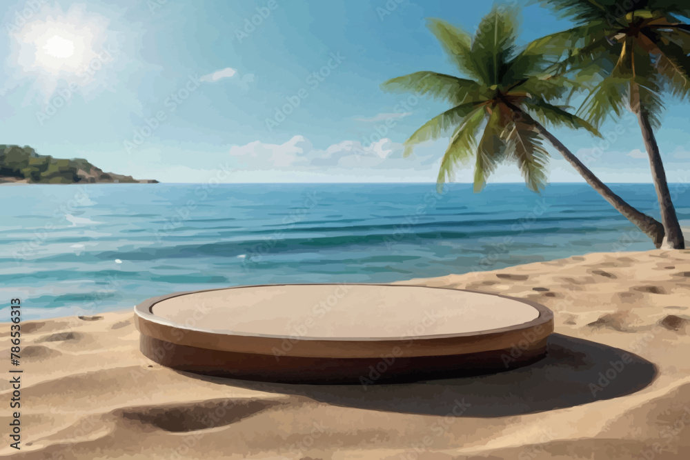 Empty display with shadows for presentation 3d rendering Empty display with shadows for presentation 3d rendering