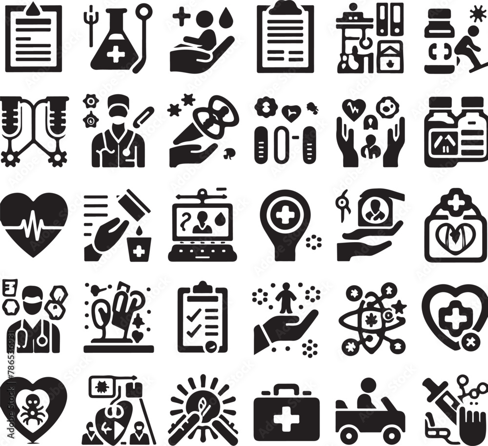 Healthcare Icons: Treatment, Prevention, Diagnosis & More



