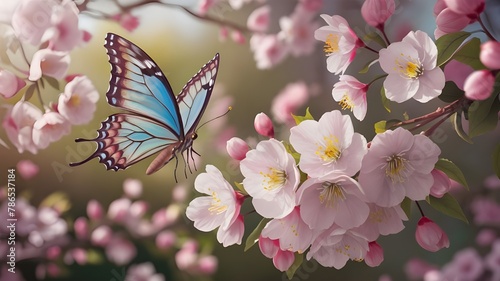 butterfly on flowers