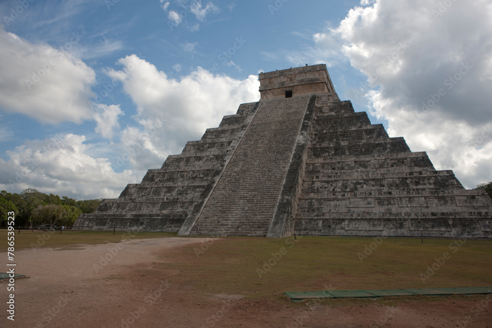 Mexico ruins of the Mayan city of Chichen Itza on an ordinary winter day Mexico ruins of the Mayan city of Chichen Itza on an ordinary winter day