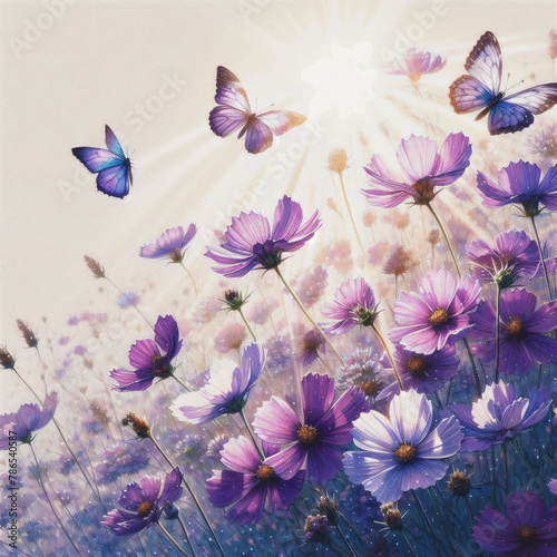 flowers and butterflies © 慧謙 陳