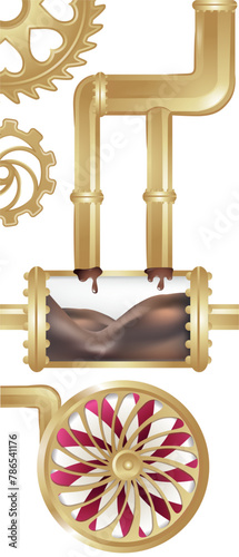 Chocolate factory elements of mechanisms and candies 5
