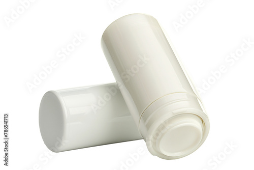 Plastic White Pill Bottle with Cap - Isolated on White Transparent Background, PNG 