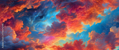 The sky, a kaleidoscope of vibrant hues.