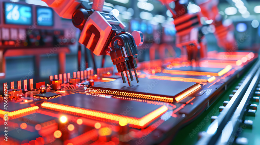 Chipset Manufacturing Line using Hand Robot Chipset Manufacturing Line using Hand Robot
