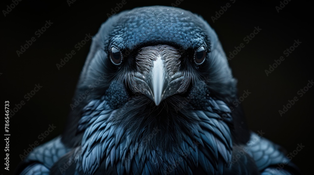 black crow dark background