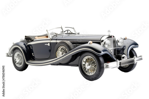 Vintage Luxury Classic Car - Isolated on White Transparent Background  PNG 
