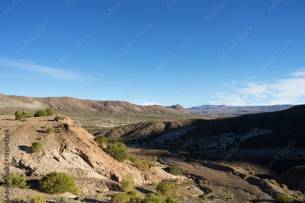 Landscape in a remote region of the Bolivian highlands