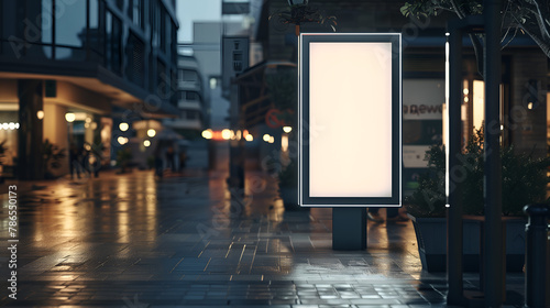 display blank clean screen mockup for advertisement