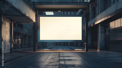 display blank clean screen mockup for advertisement