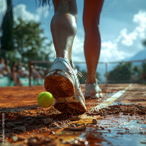 Sports concept, tennis player