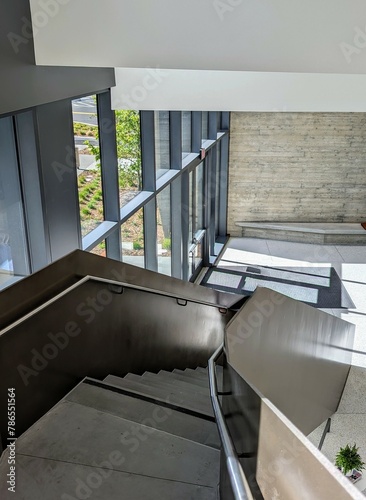 Staircase in a modern building