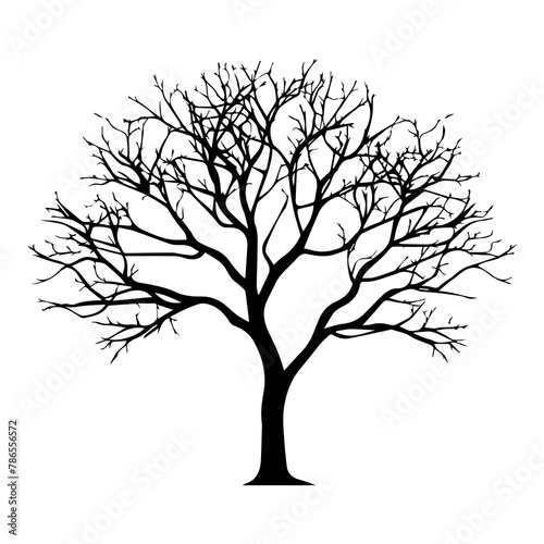 PNG Tree silhouette drawing sketch