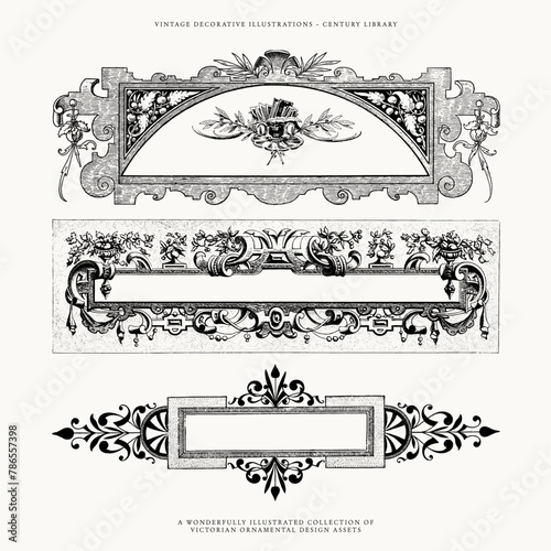 Vintage Vector Label Templates and Design Assets  (ID: 786557398)