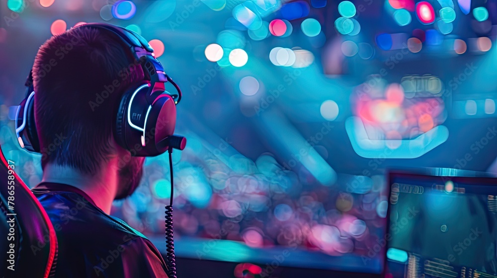 Esports tournaments and events copy space background Esports tournaments and events copy space background