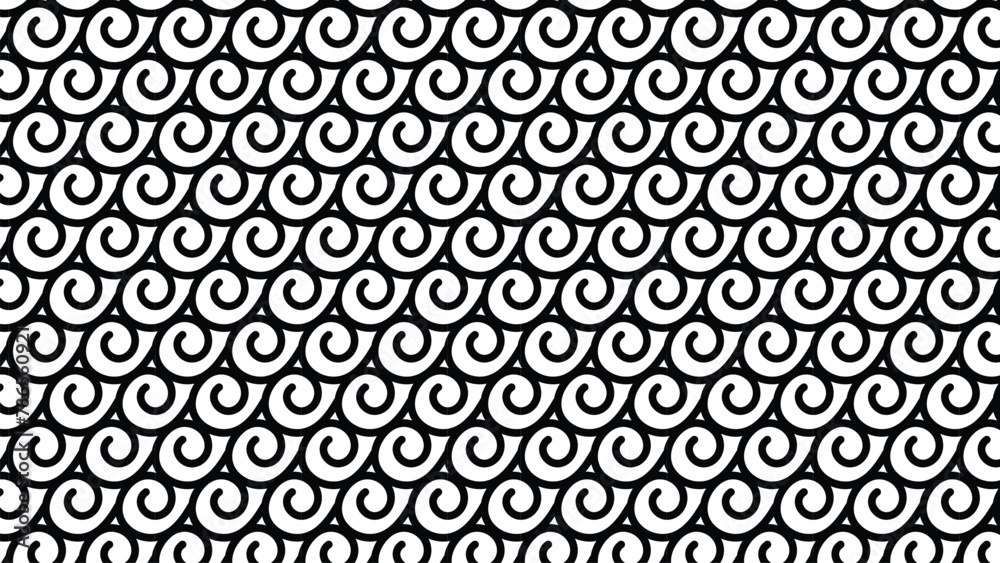 Single Curved Line Pattern Vector