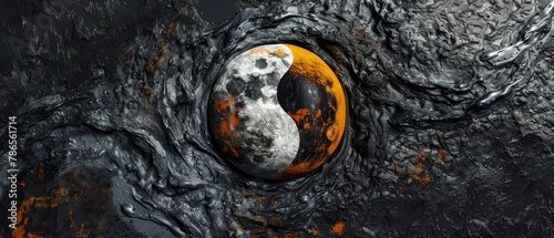 yin and yang balance abstract