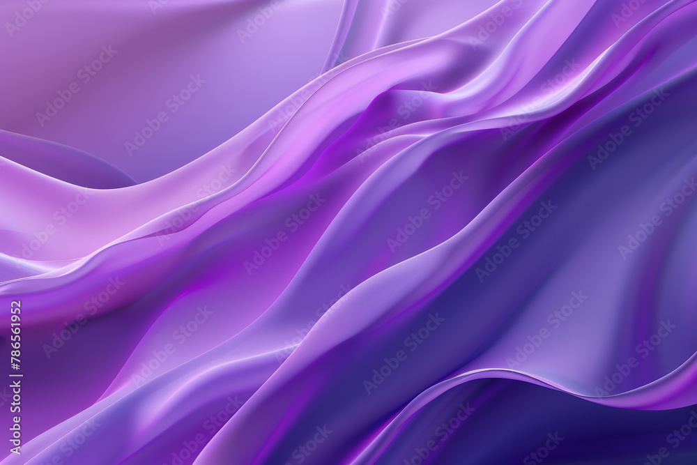 Obraz premium Vibrant Purple Waves, Abstract Background