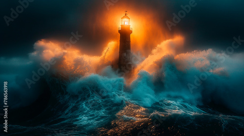 Lighthouse sea