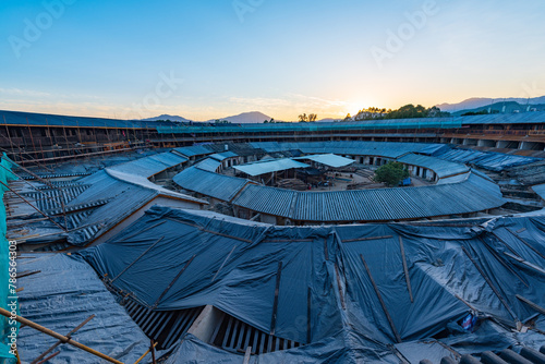 Daoyun Tower, Raoping Tulou, Chaozhou, Guangdong, China photo