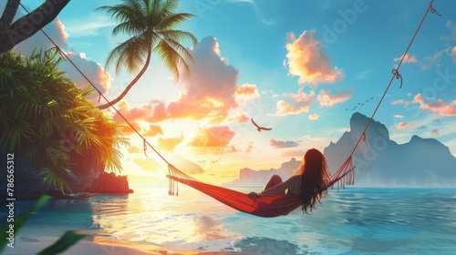 Island Hammock Relaxation: Serene Escape